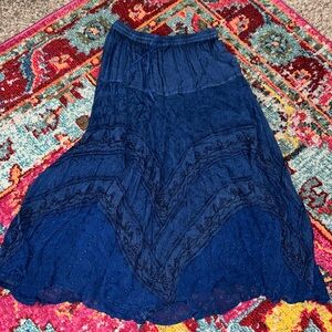 Blue Maxi Skirt